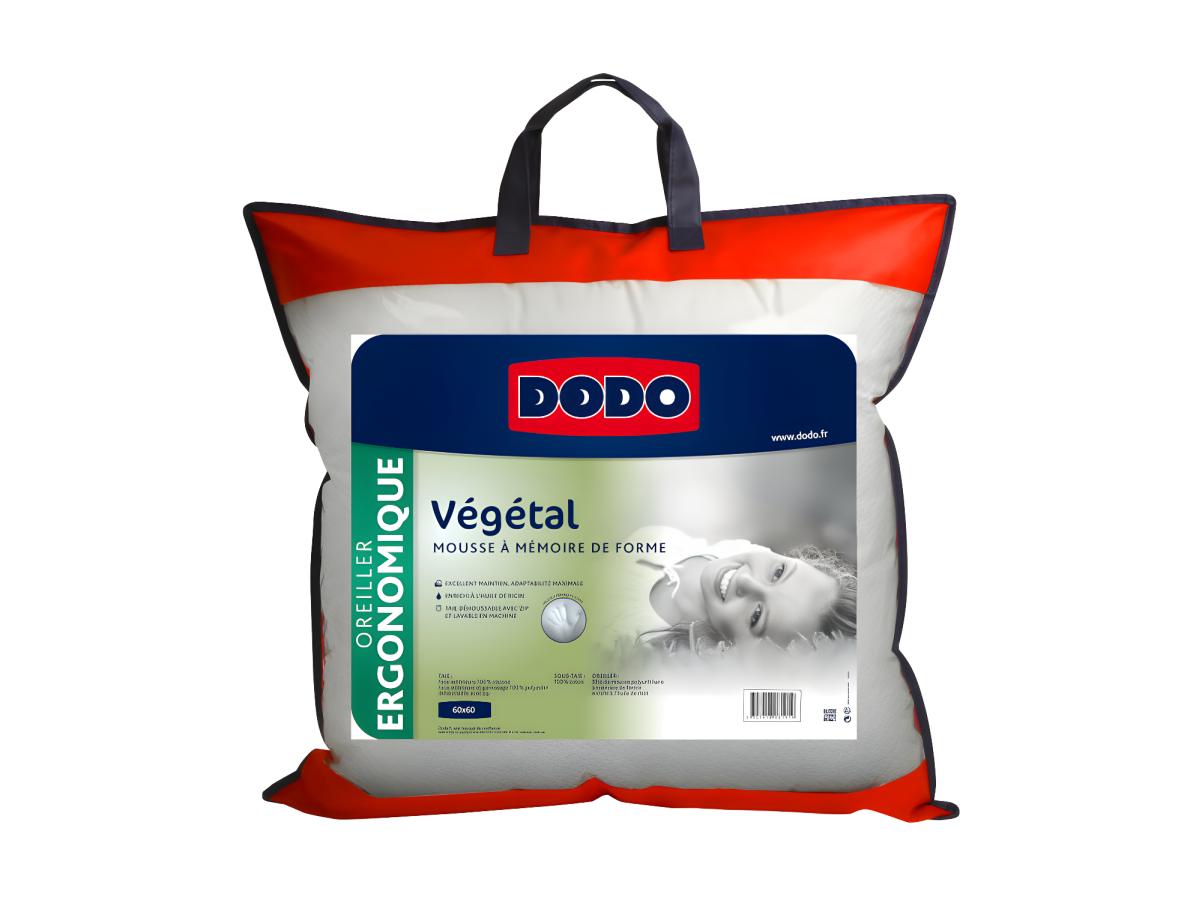 Ergonomisches Visco-Kopfkissen - 60 x 60 cm - DODO von VEGETAL günstig online kaufen