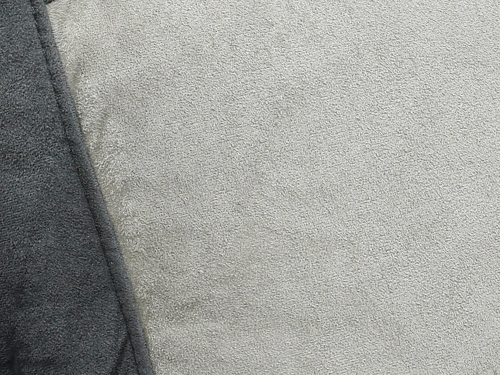 Canapé 3 places relax en microfibre gris clair et bandes anthracites TALCA