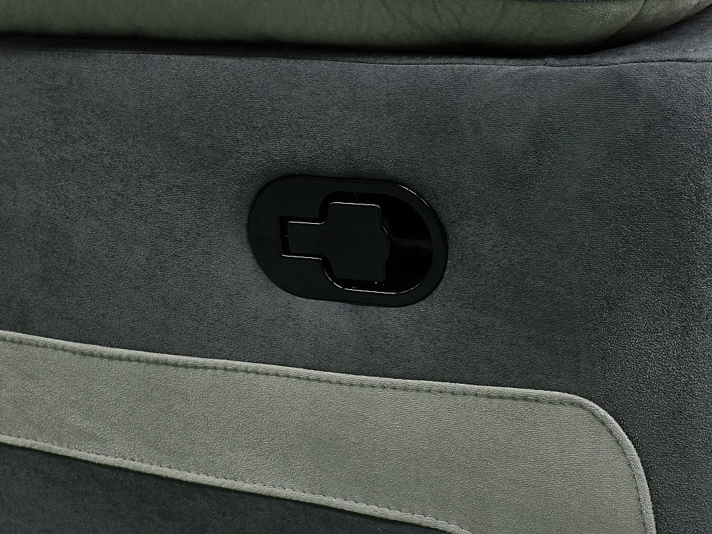 Sofá 3 plazas relax de microfibra TALCA - gris claro y antracita