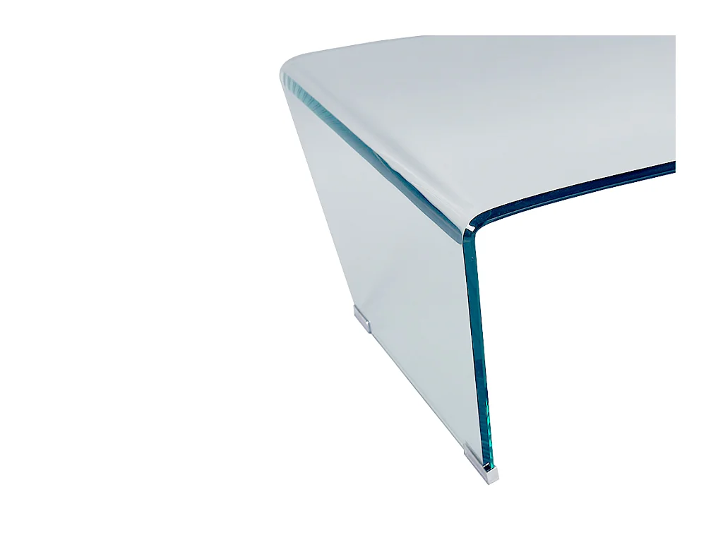Mesa de centro SUZANA - Cristal templado curvado