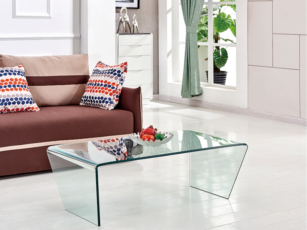Vente-unique Couchtisch - Sicherheitsglas - Suzana