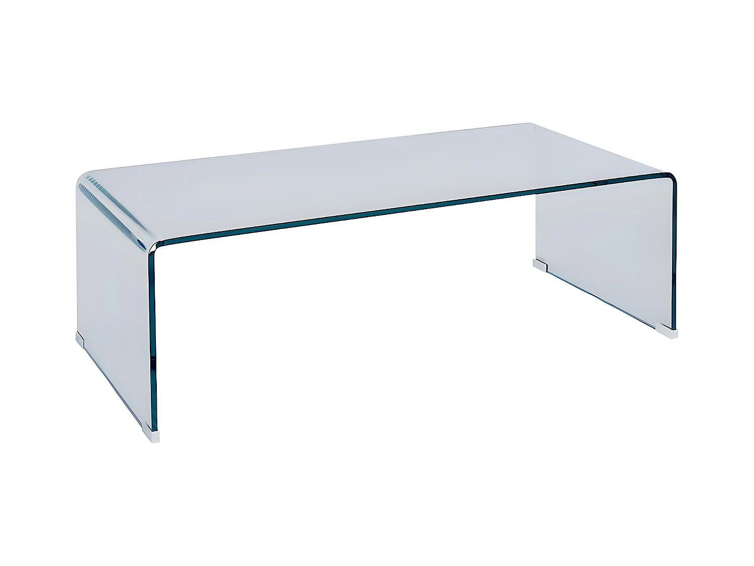 Mesa de centro ALONZO - Cristal templado curvado