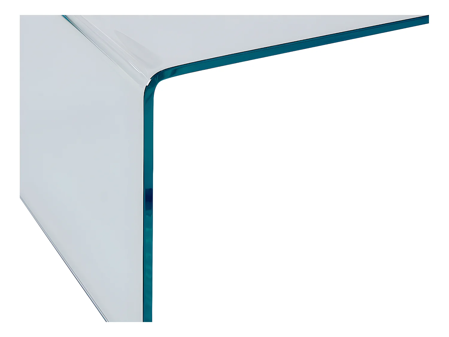 Mesa de centro ALONZO - Cristal templado curvado