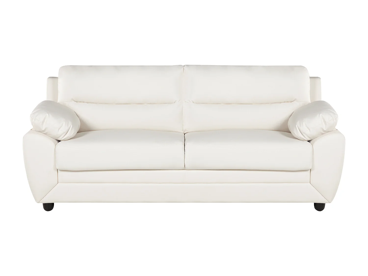 Couchgarnitur 3+2 - Kunstleder - Weiß - MANOA