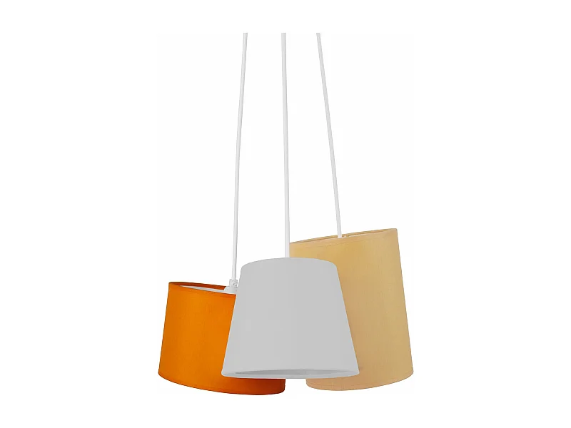 Suspensão TOSEL  MARNE cordão de algodão globo vermelho D32 x  H90  cm