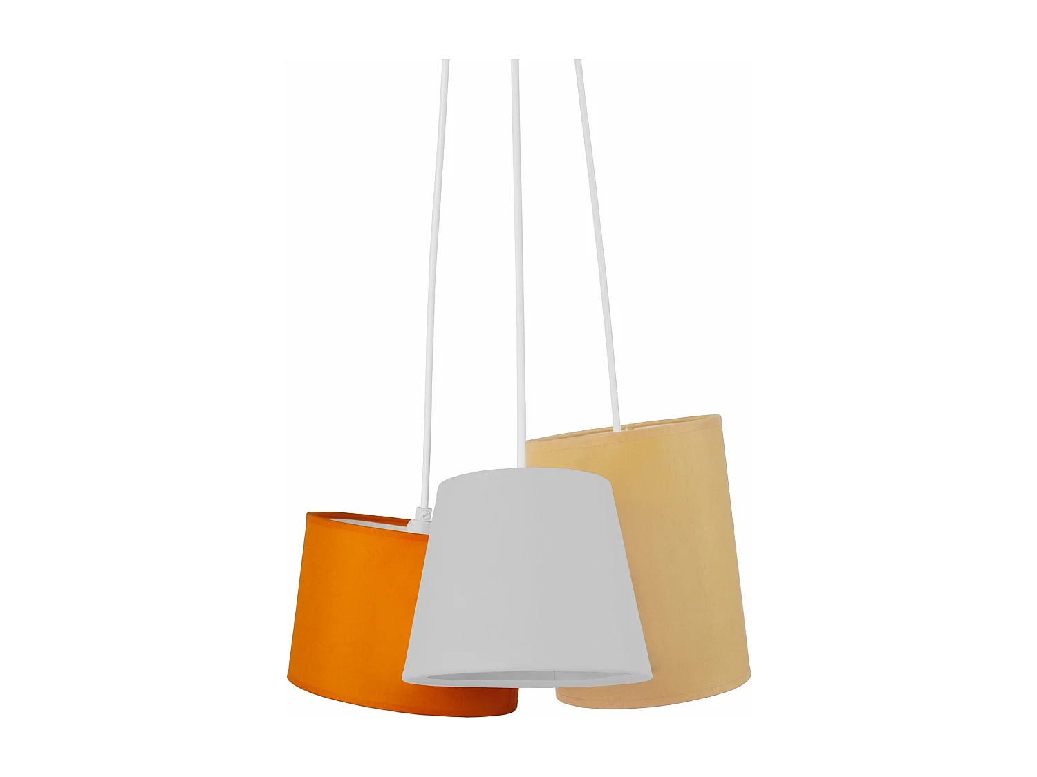 Suspensão TOSEL  MARNE cordão de algodão globo vermelho D32 x  H90  cm