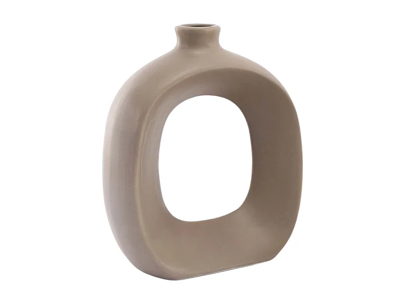 Vase en grès Oval 16 cm