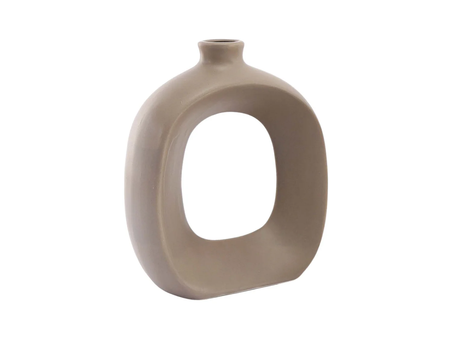 Vase en grès Oval 16 cm