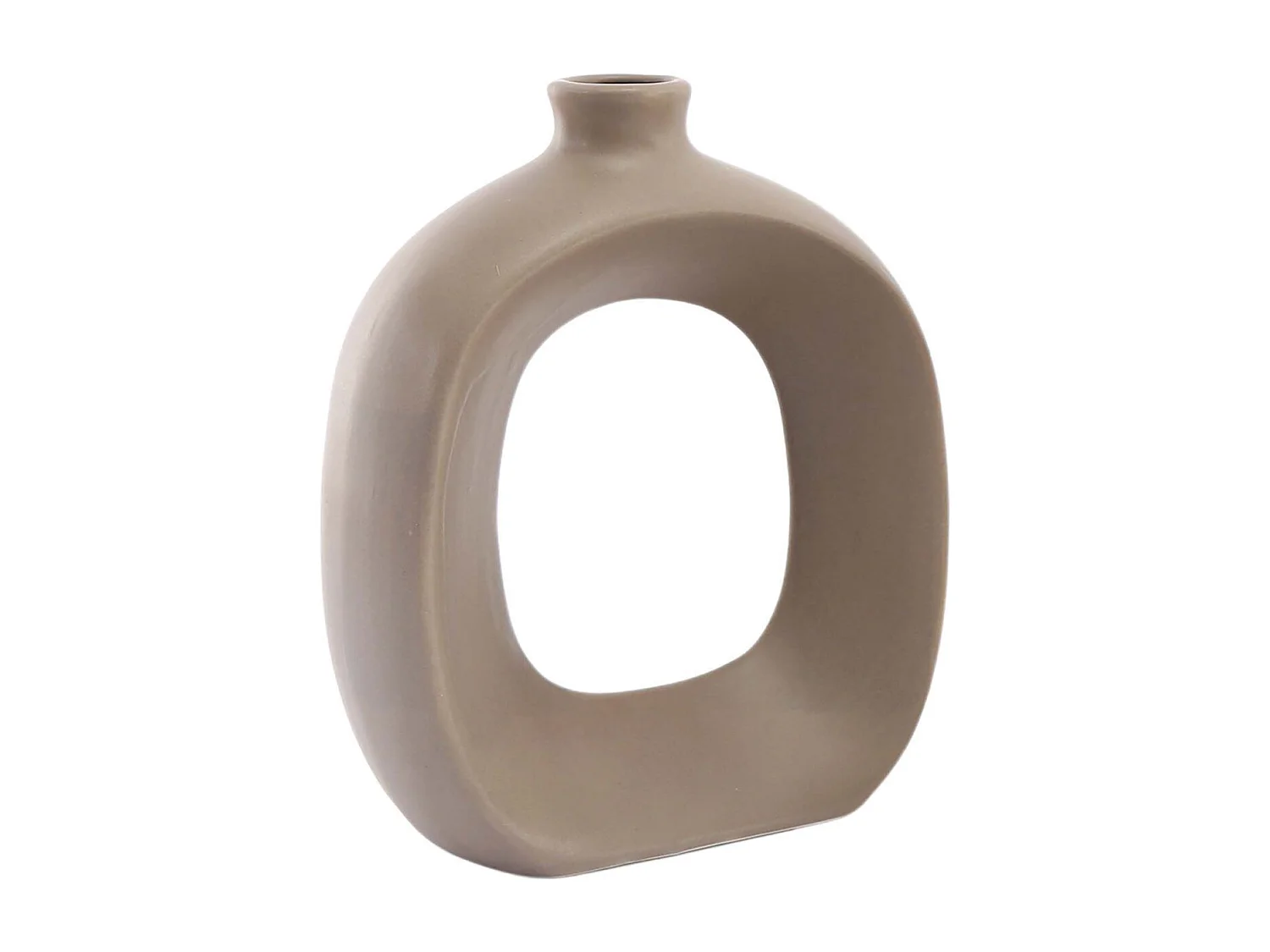 Vase en grès Oval 16 cm