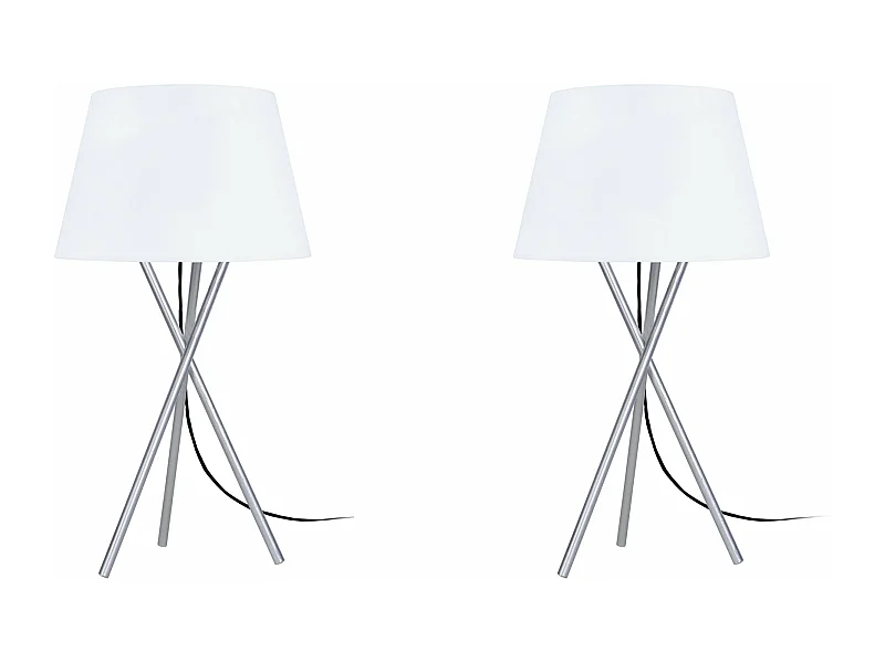 Abajur TOSEL RUHR LT2 tecido tripé cone D19 x  H30  cm