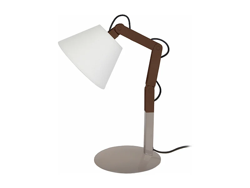 Candeeiro de sala TOSEL ALICIA tecido com fio bronze D45 x  H64  cm