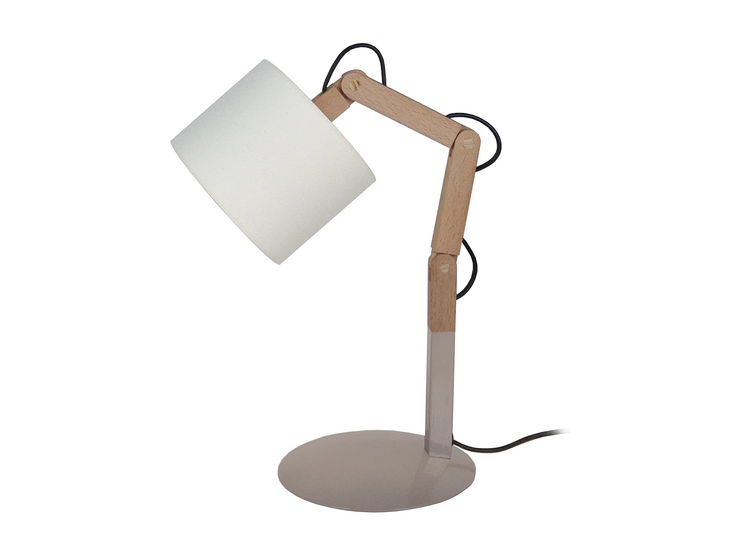 Candeeiro de sala TOSEL TIAGO tecido vaso bronze D40 x  H43  cm