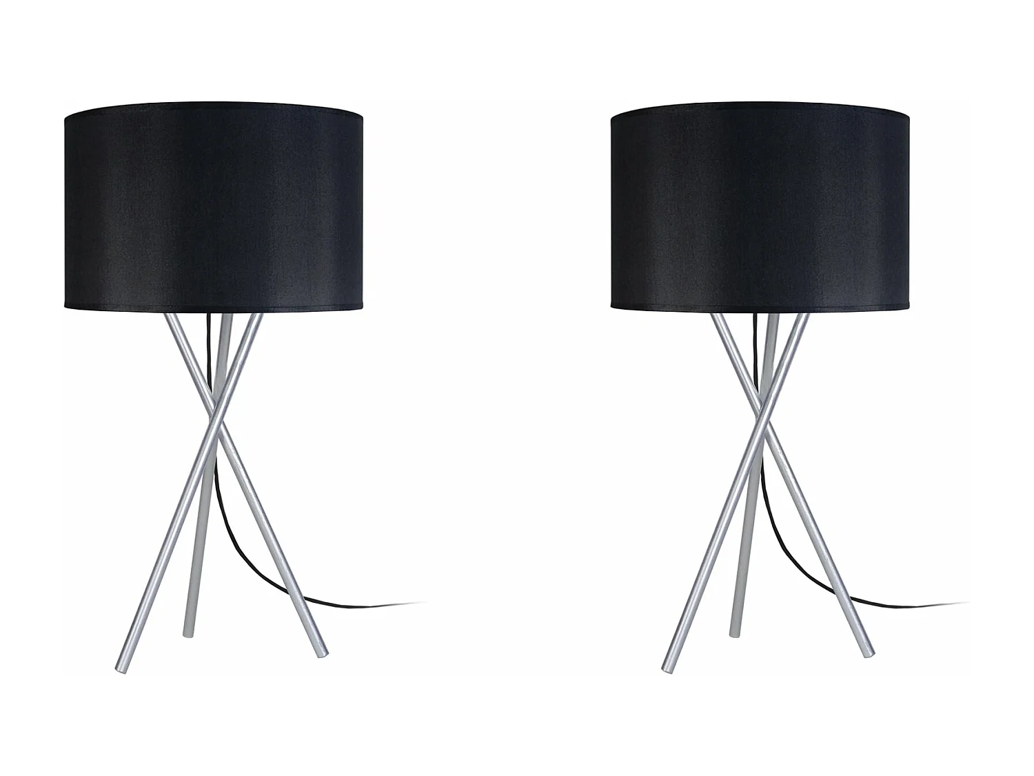 Abajur TOSEL RUHR LT2 tecido tripé cone D19 x  H30  cm