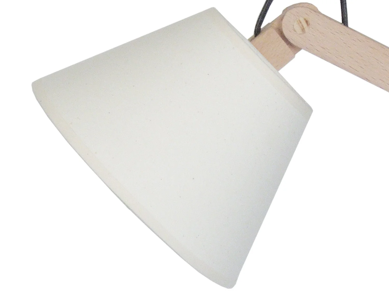 Lampe de Bureau TOSEL ,bois,Gris ,H45xD16xP16cm
