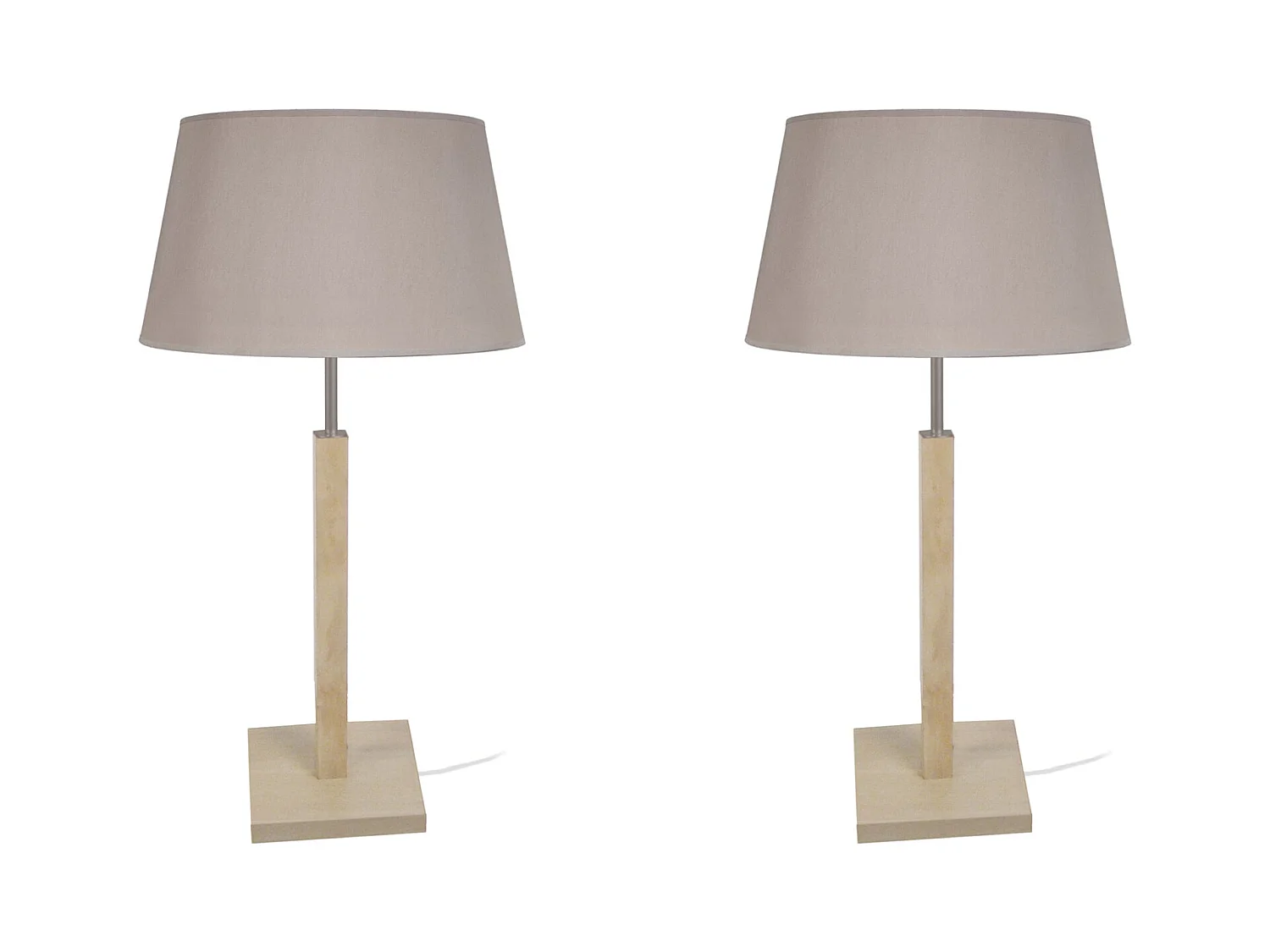 Lampe a Poser TOSEL ,bois,naturel, H56xD30xP30cm