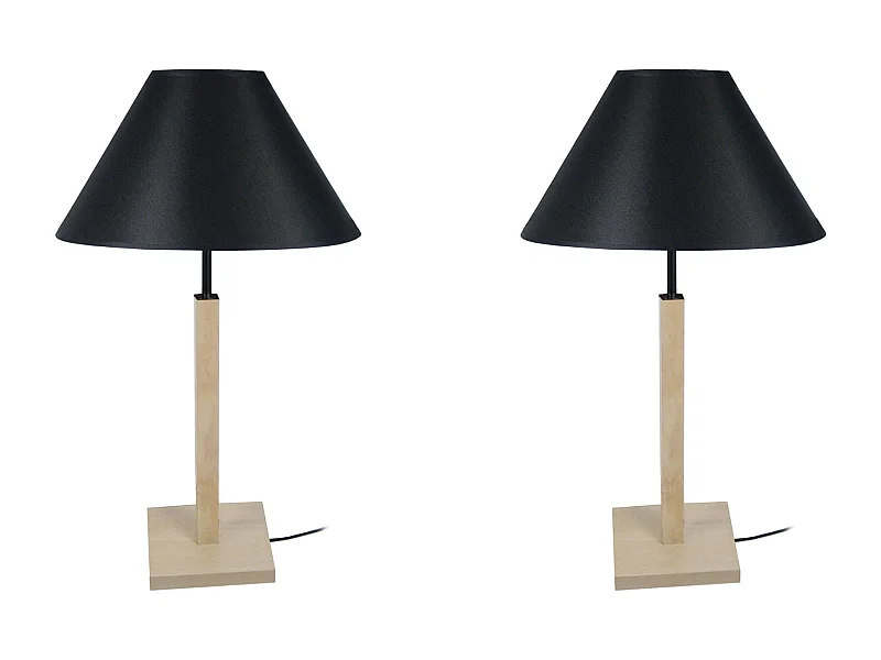 Candeeiro de mesa TOSEL GERI LT2 tecido articulado taupe D16 x  H44  cm