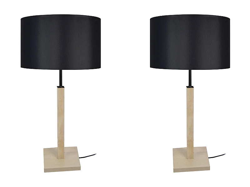 Candeeiro de mesa TOSEL GERI LT2 tecido articulado tecido D16 x  H45  cm