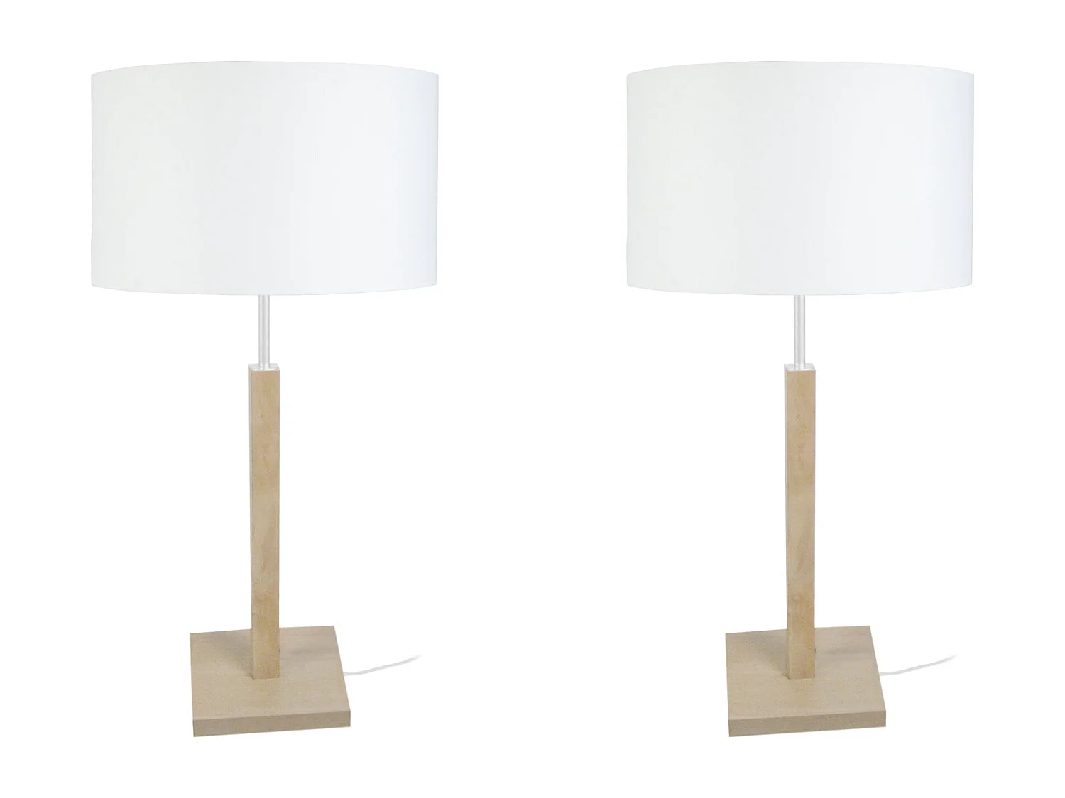 Lámpara de Mesa  TOSEL ,madera,natural,A56xD30xP30cm