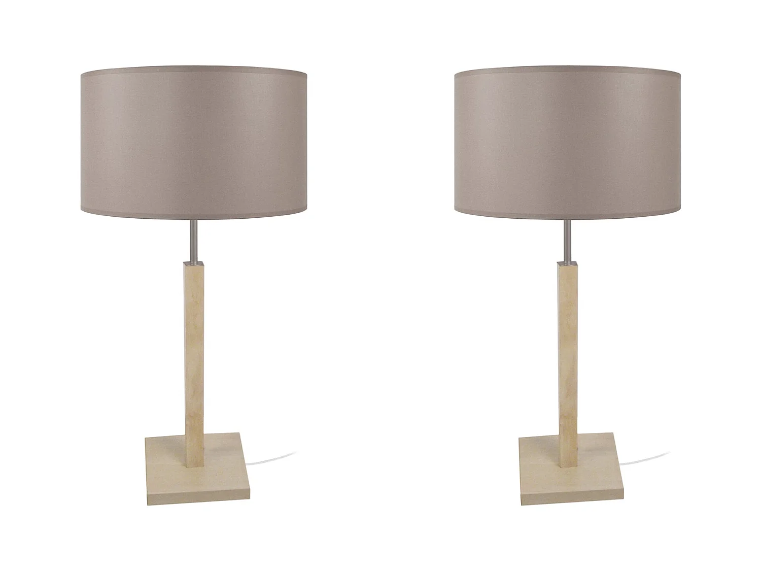 Lampe a Poser TOSEL ,bois,naturel,H 54xD30xP30cm