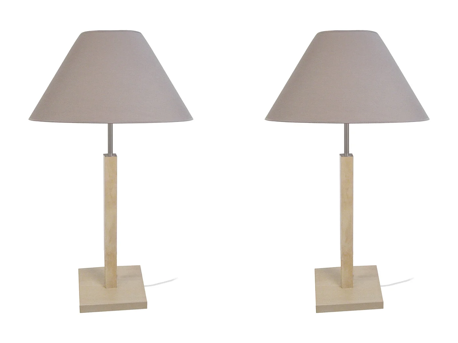 Candeeiro de mesa TOSEL VILI A LT2 tecido coluna  D30 x  H54  cm