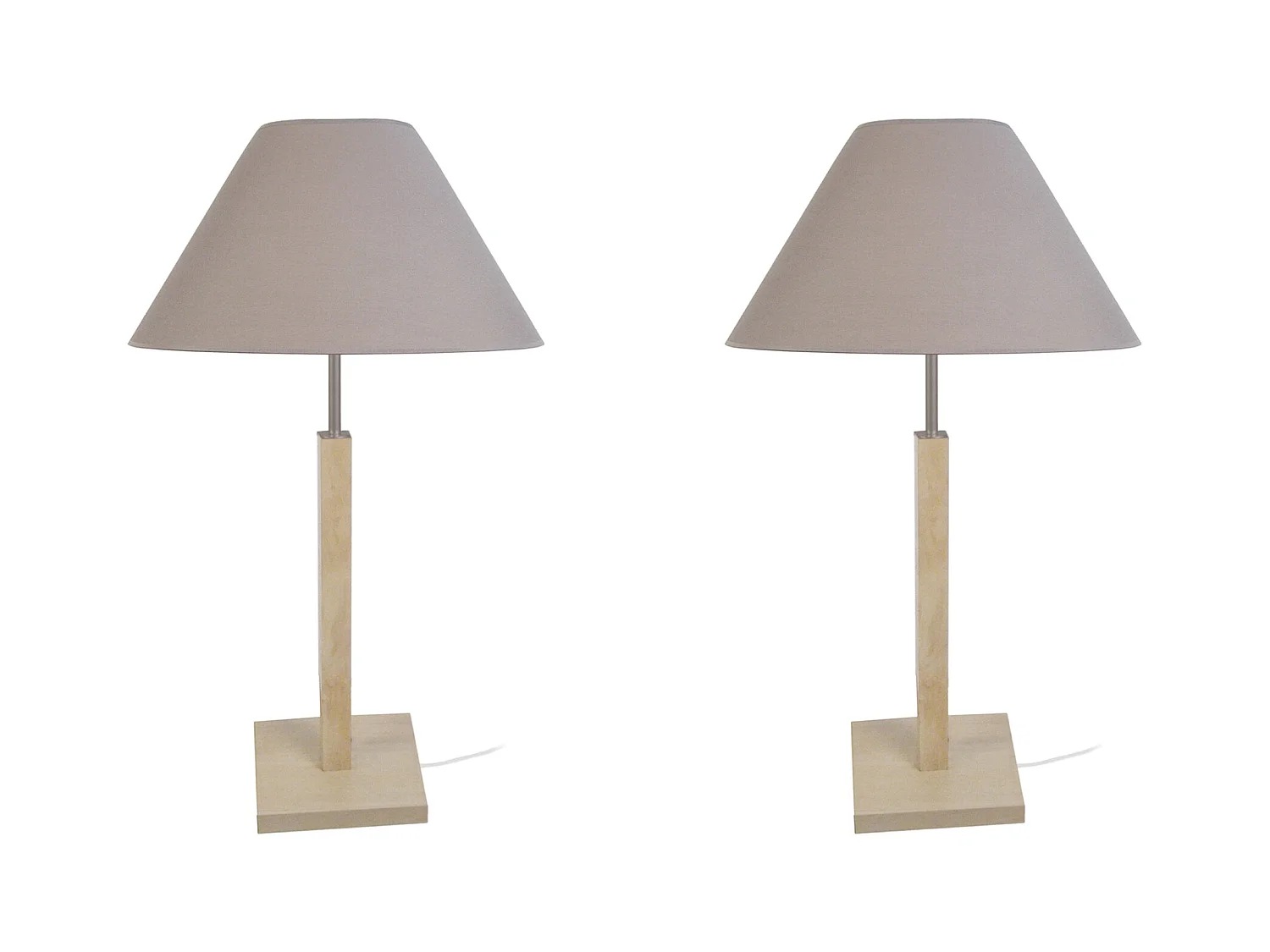 Lampe a Poser TOSEL ,bois,naturel,H56xD30x P 30cm