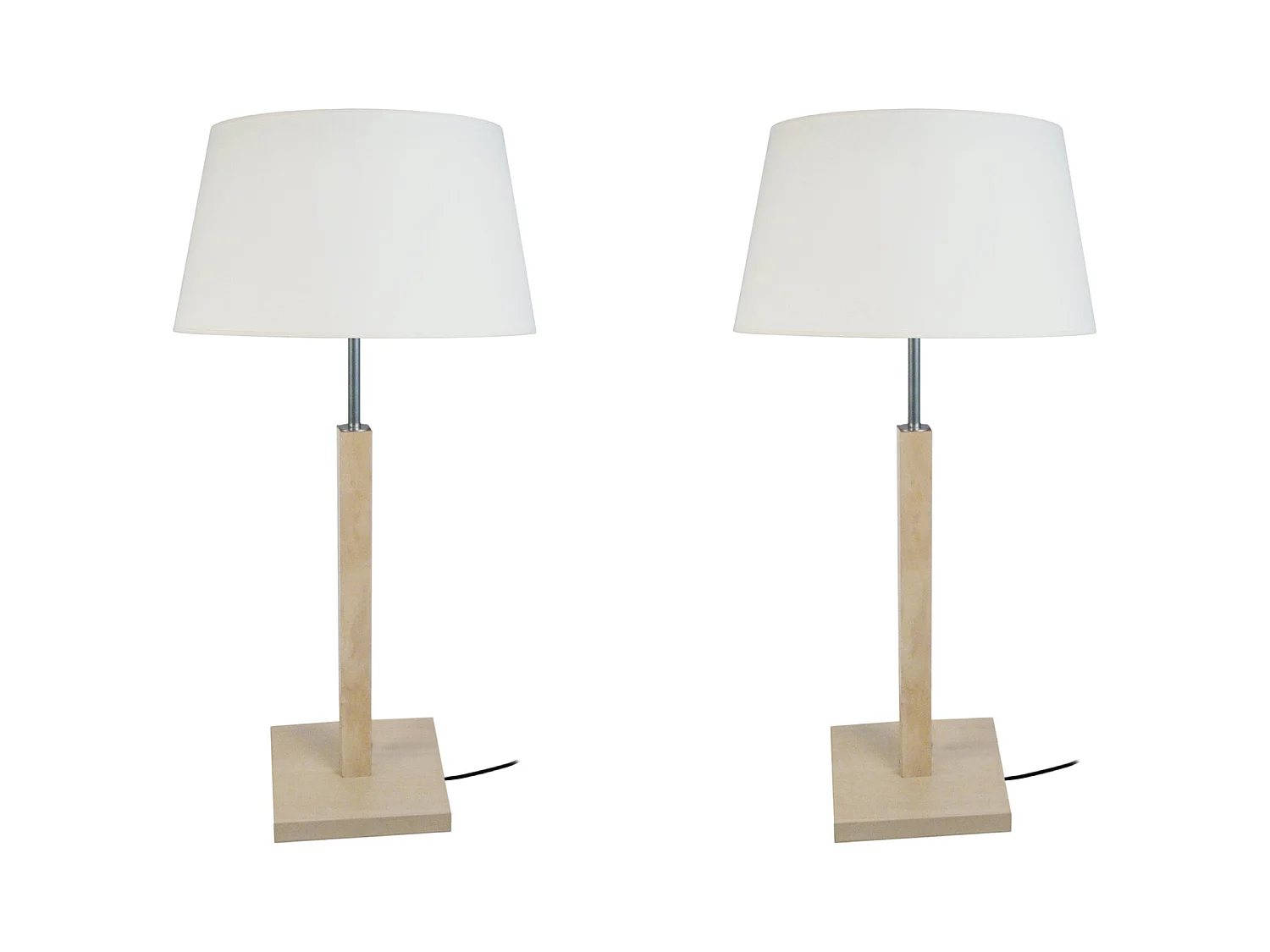 Lampe a Poser TOSEL ,bois,naturel,H56xD 30x P30cm