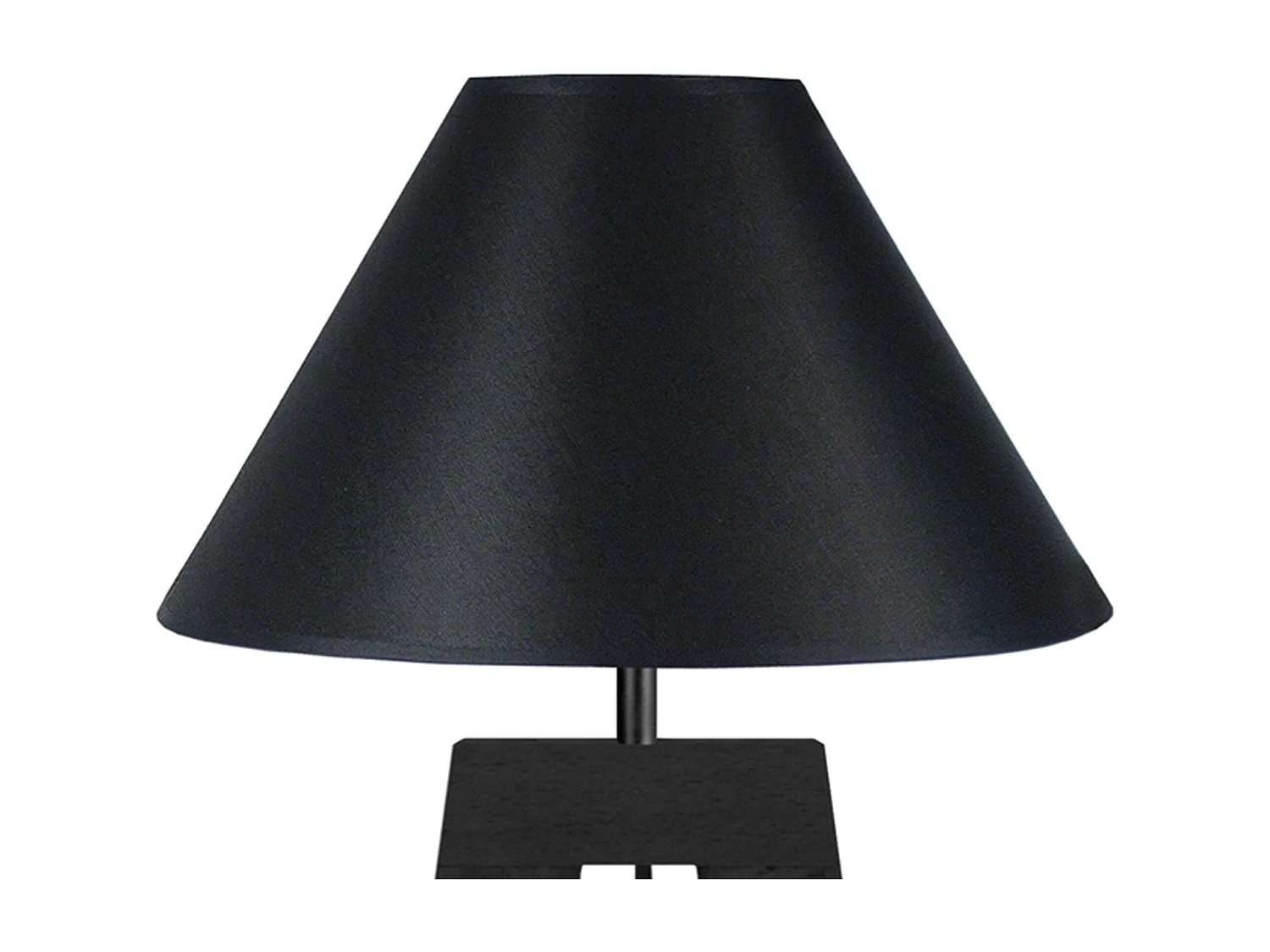 Lampe a Poser TOSEL ,bois,Noir ,H56xD30xP30cm