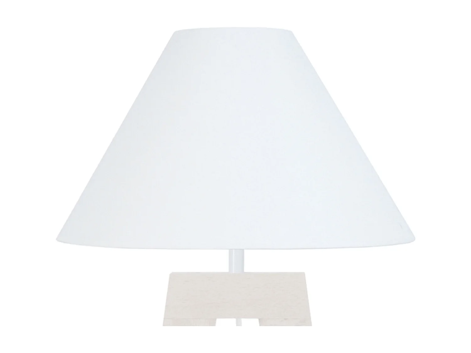 Lampe a Poser TOSEL ,bois,Blanc ,H56xD 30xP30cm