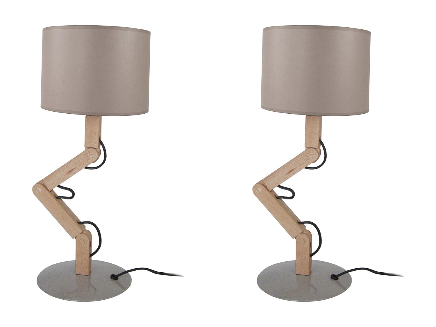 Abajur TOSEL MARY B LT2 tecido cilindro rosa D16 x  H24  cm