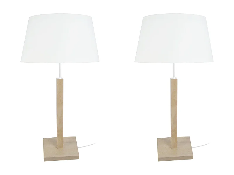 Lámpara de Mesa  TOSEL ,madera,natural,A54xD30xP30cm