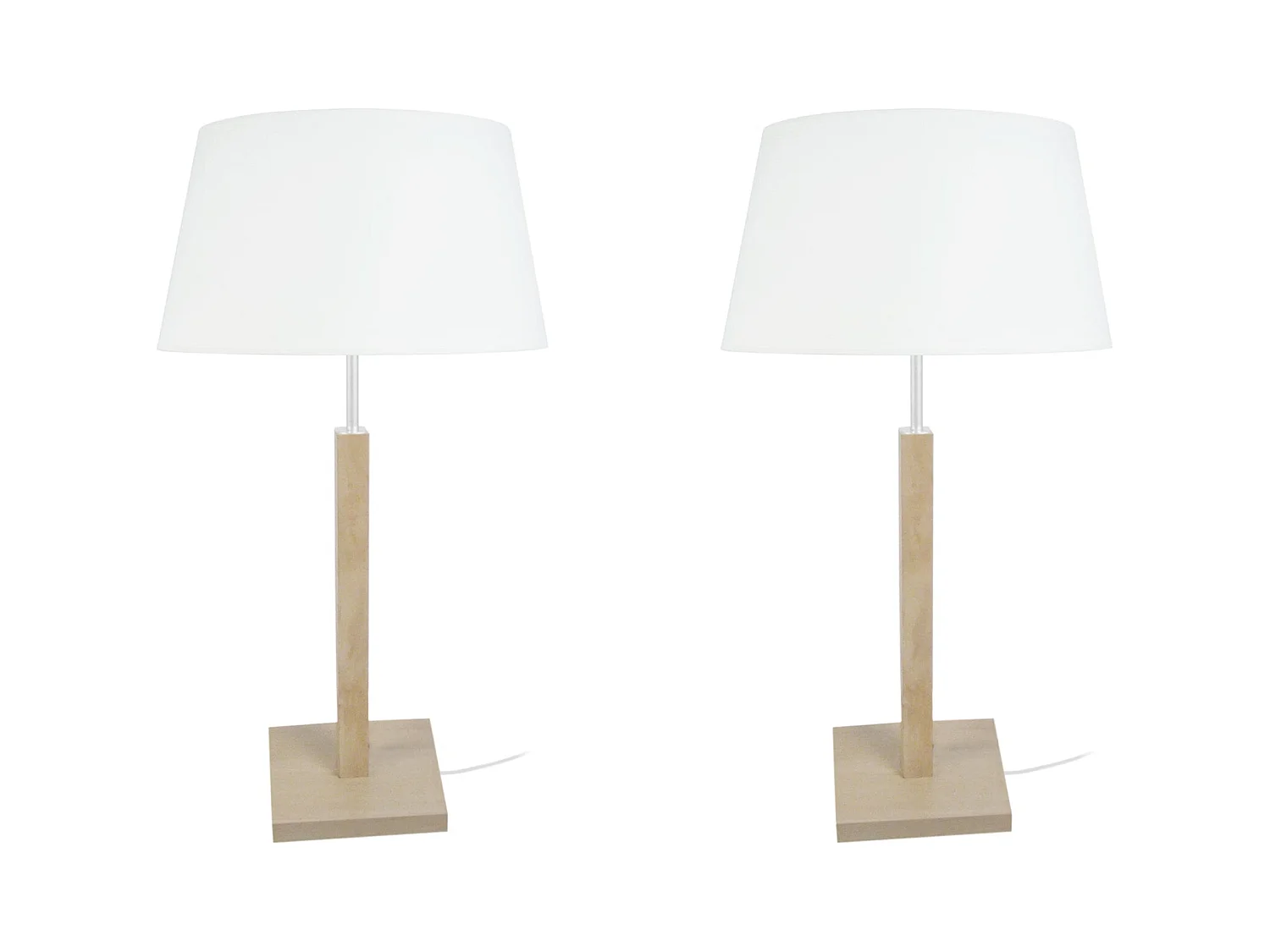 Lampe a Poser TOSEL ,bois,naturel,H56xD30xP30cm
