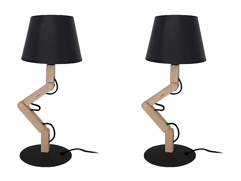 Abajur TOSEL MARY B LT2 tecido cilindro vermelho D16 x  H24  cm