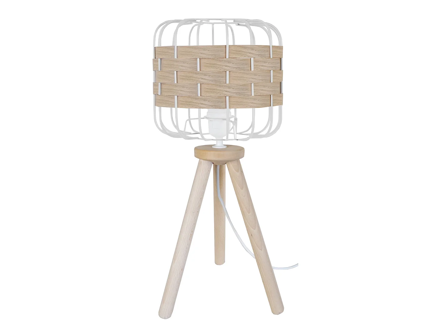 Candeeiro de sala TOSEL TREVISO tecido vaso cilindro D45 x  H66  cm