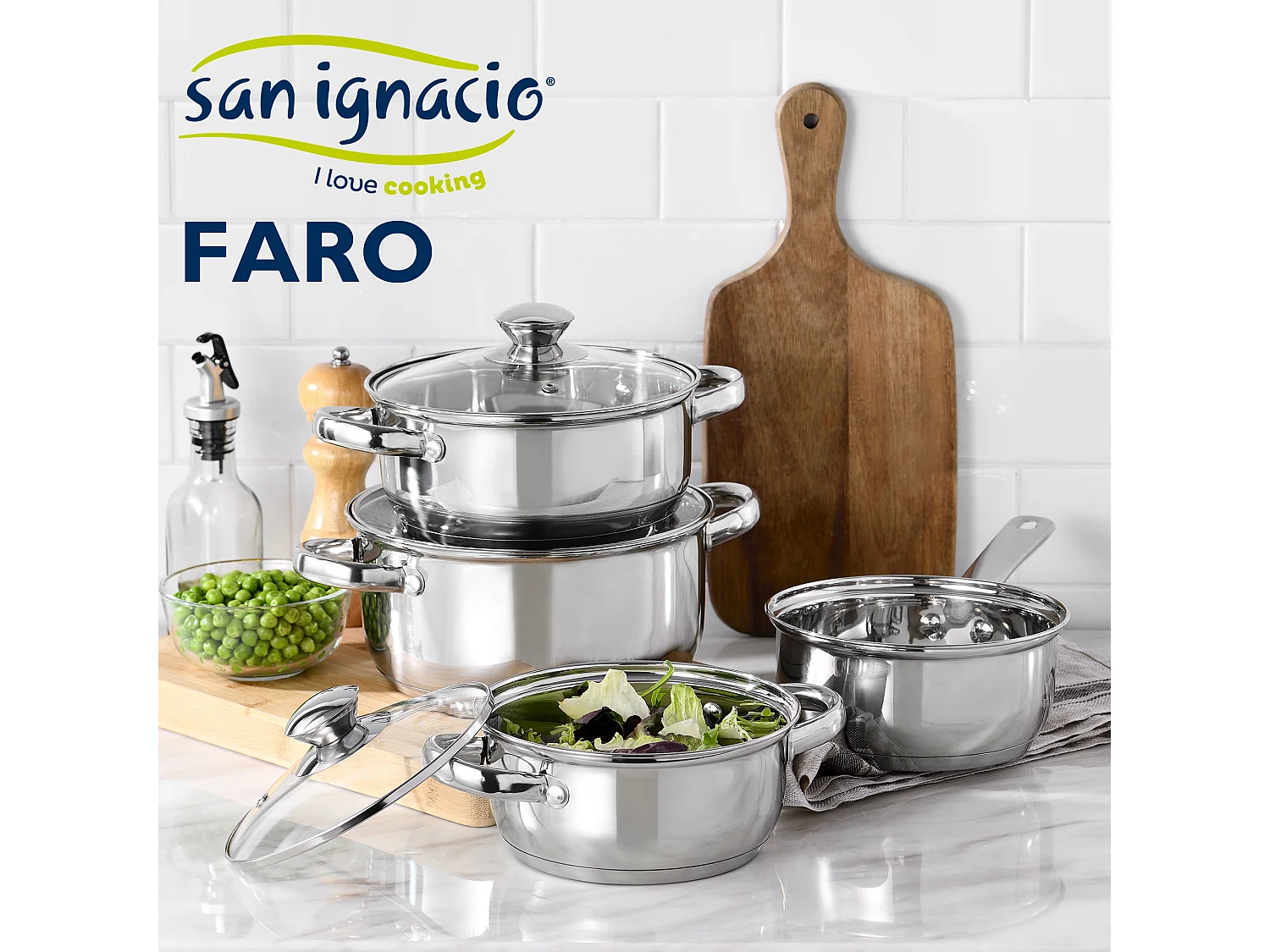 7 pièces en acier inoxydable en acier en acier en acier