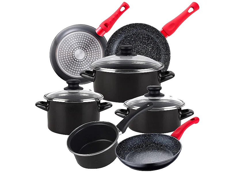 kenia batterie de cuisine 7 pièces et 3 poêles à frire ø20,ø24 et ø28 energy