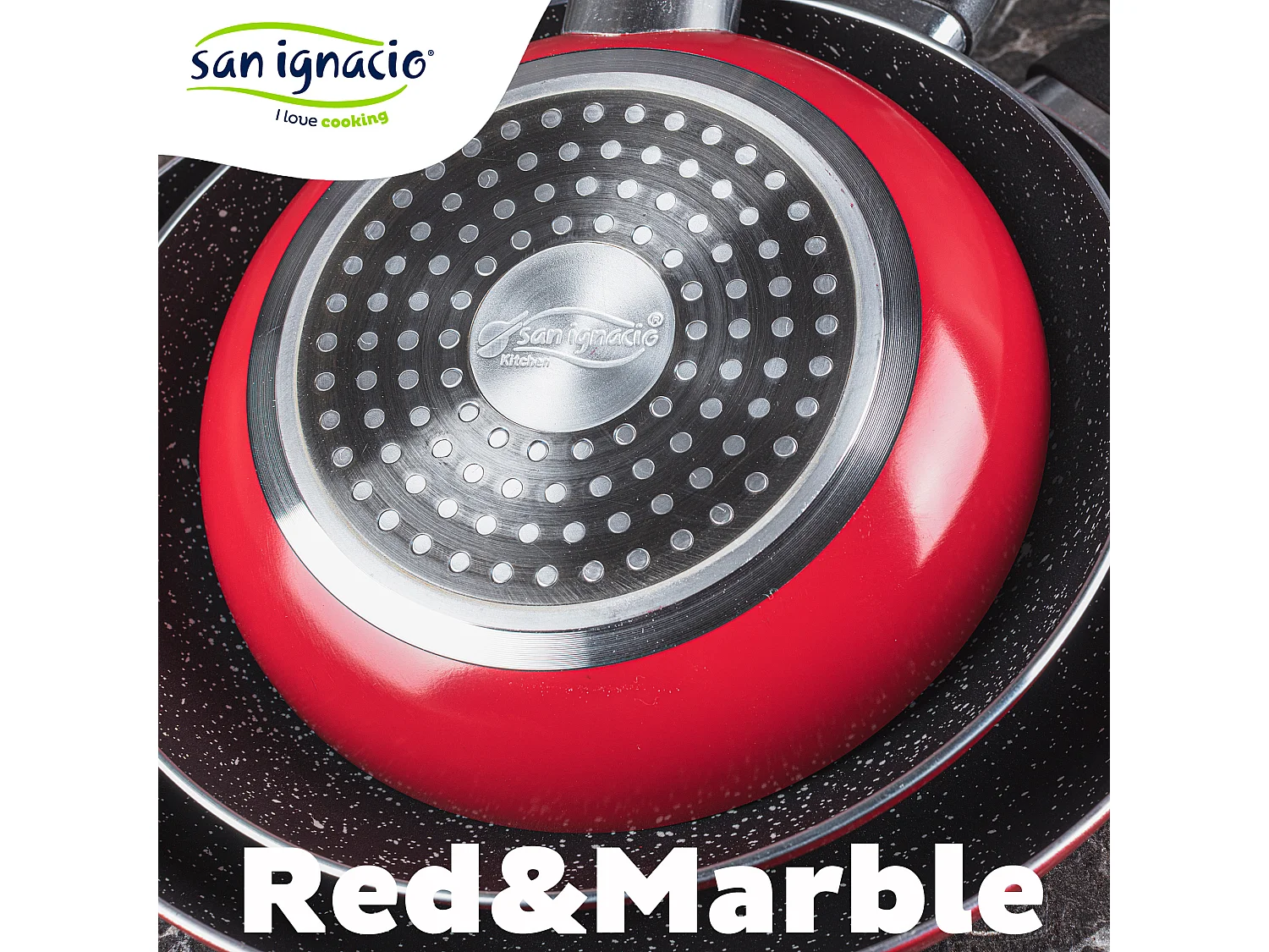 Pack de 3 casseroles san ignacio ø16cm ø20cm ø24cm + ustensile multi-usages avec 4 moules interchangeables