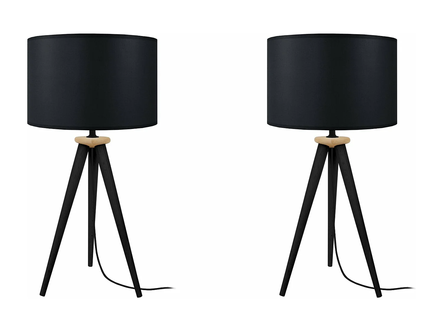 Candeeiro de mesa TOSEL HOD B LT2 tecido coluna Império D30 x  H56  cm