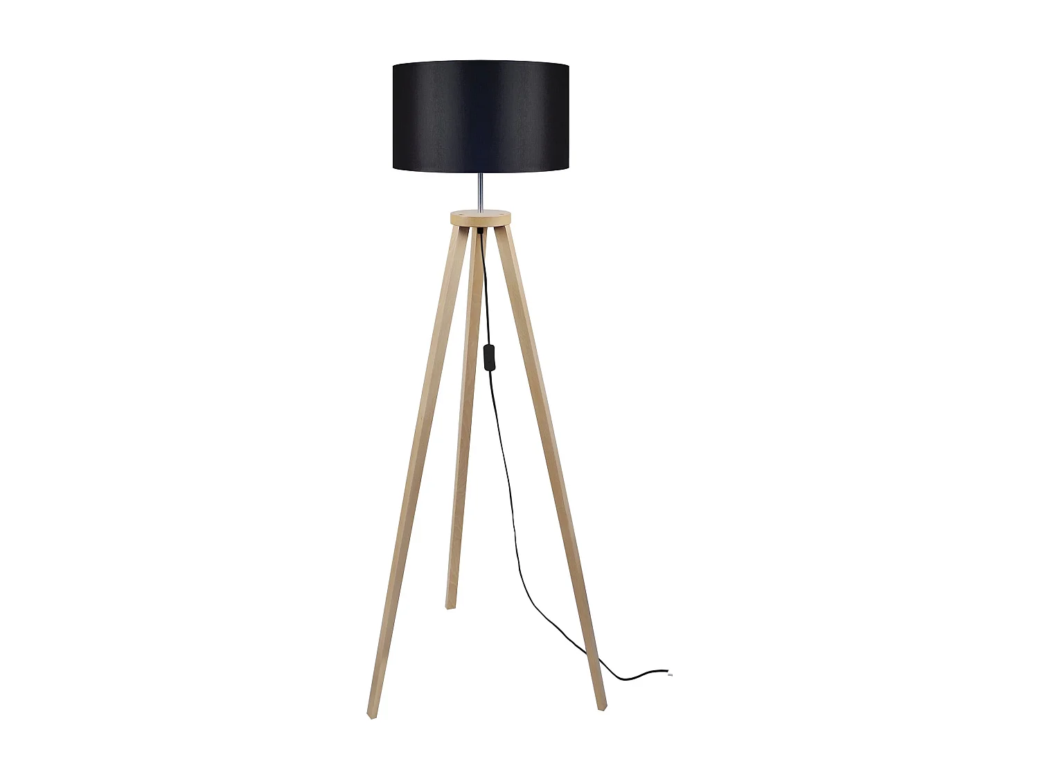Abajur TOSEL TAMBOUR 60 tecido tambor branco D60 x H25  cm