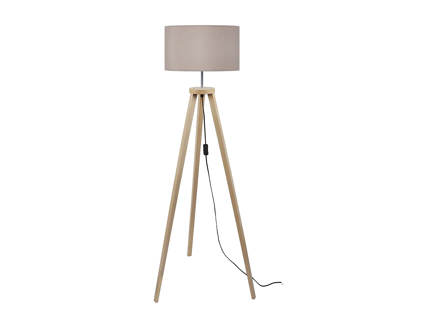Abajur TOSEL TAMBOUR 60 tecido tambor cru D60 x H25  cm