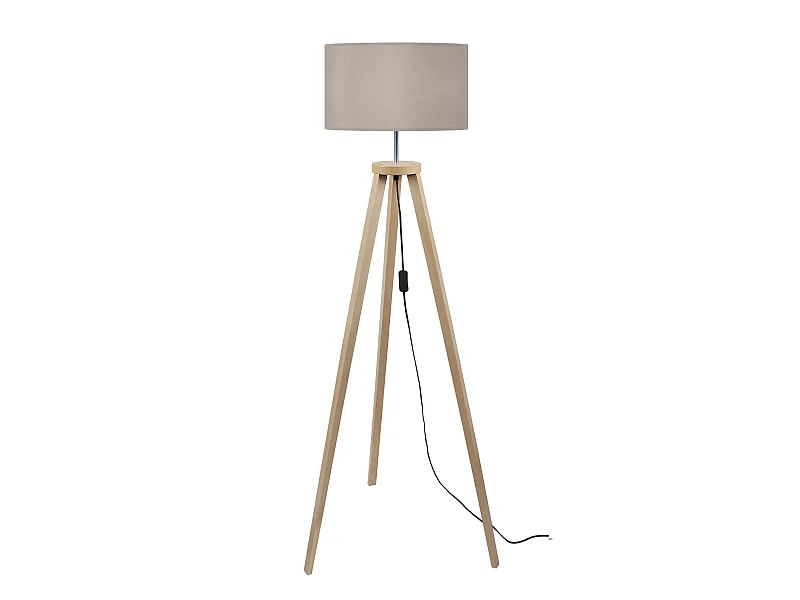 Abajur TOSEL TAMBOUR 60 tecido tambor cru D60 x H25  cm