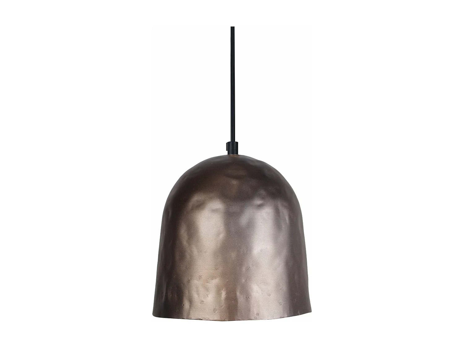 Suspensão TOSEL  ELIOT vidro cúpula preto D20 x  H70  cm