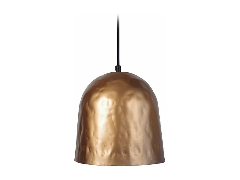 Suspension ogive martelé  doré 80 cm.