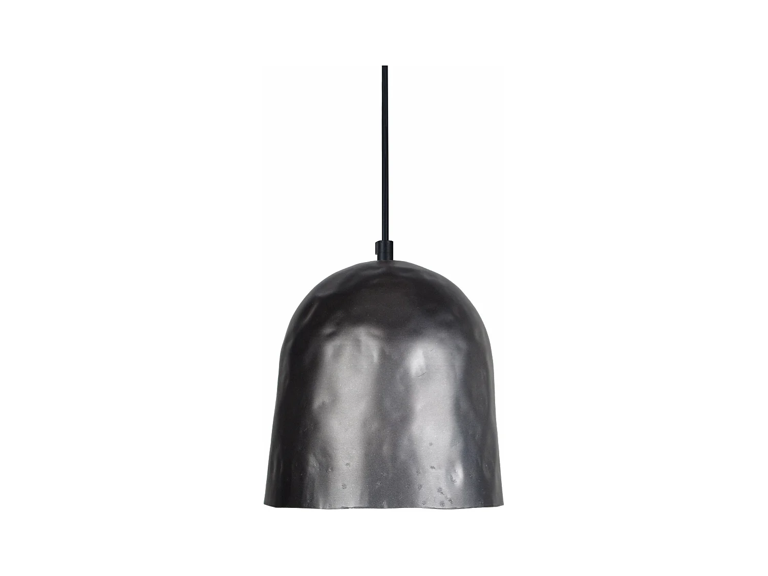 Suspension ogive martelé  anthracite 80 cm.
