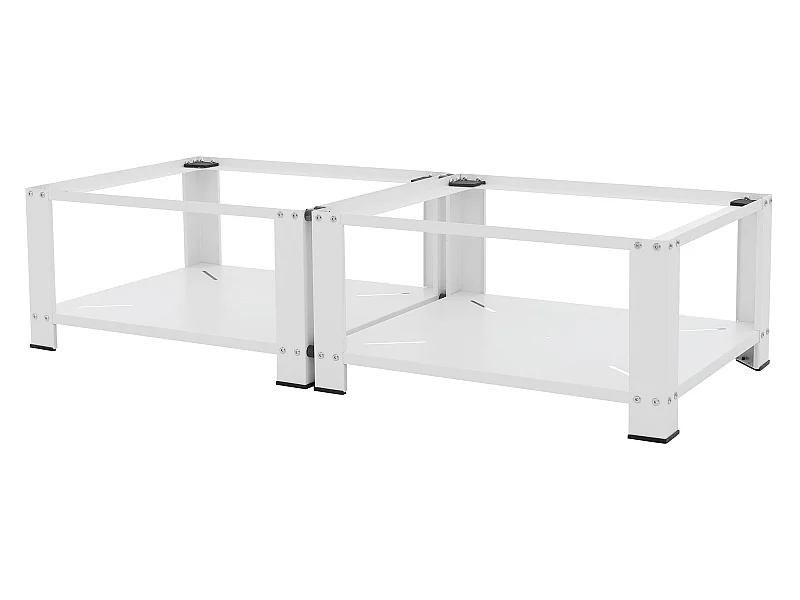 Zócalo lavadora doble con balda base 150 kg/soporte ML-DESIGN