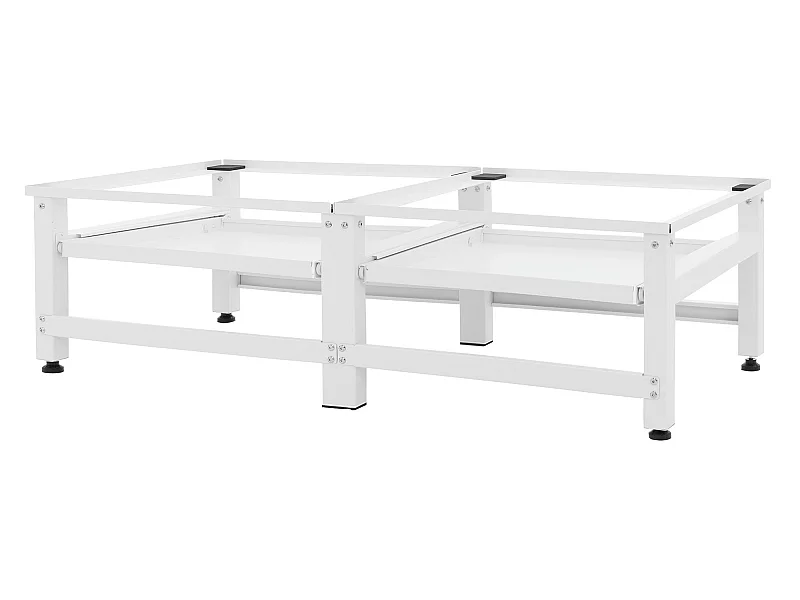 Zócalo lavadora doble con balda base secadora blanca ML-DESIGN