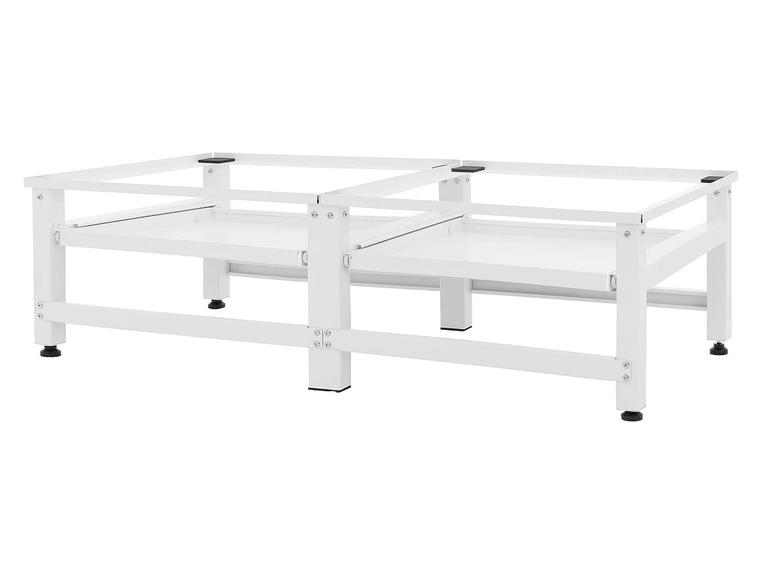 Zócalo lavadora doble con balda base secadora blanca ML-DESIGN