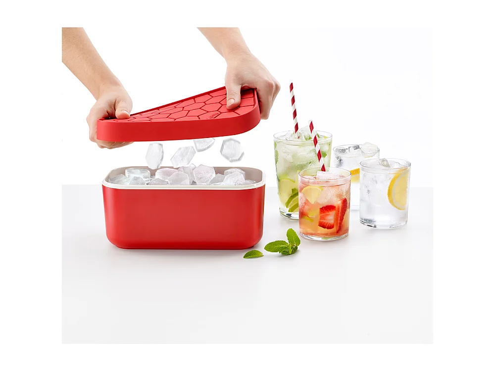 Bac à glaçons Ice box rouge