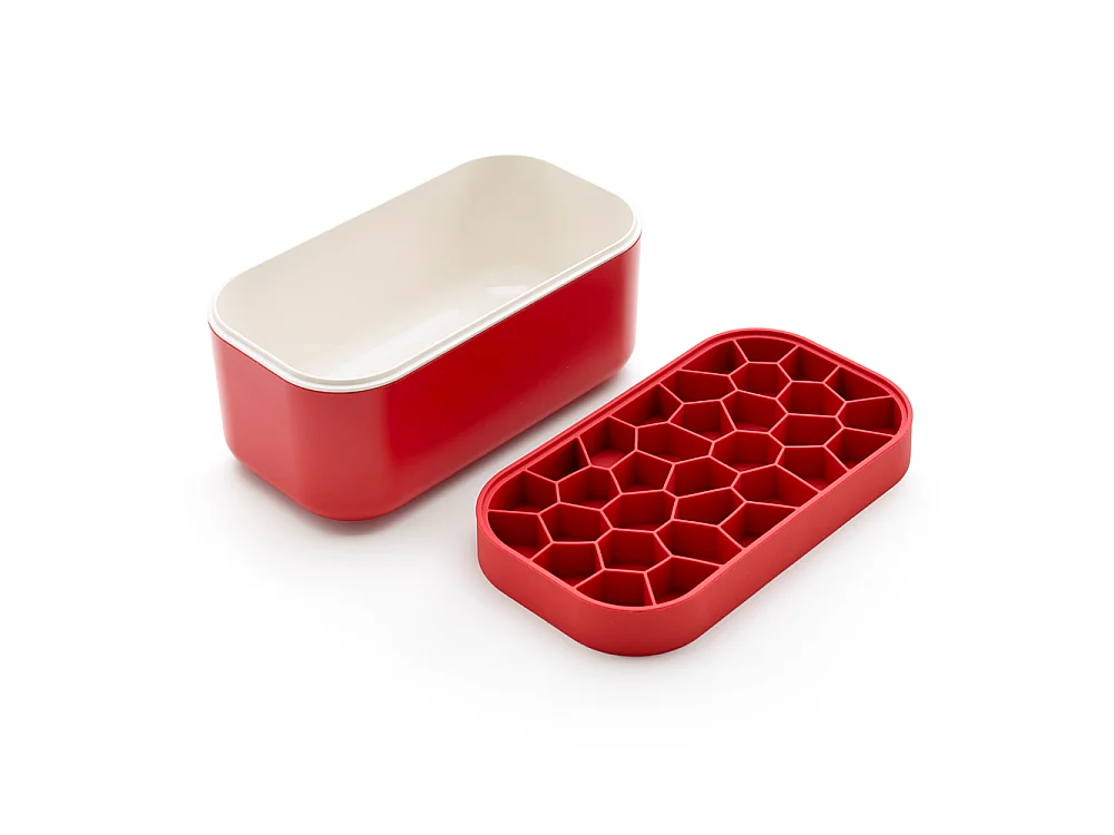 Bac à glaçons Ice box rouge