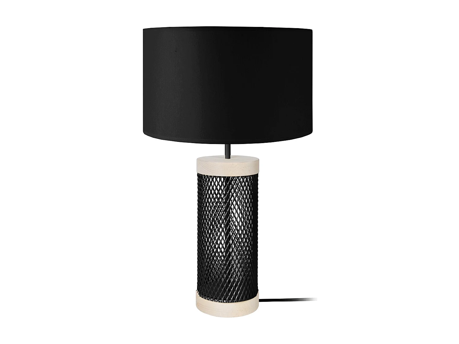 Abajur TOSEL REFLECTS tecido cônico azul D35 x  H47  cm