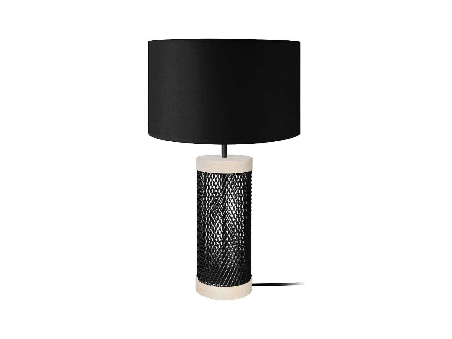 Lampe a Poser TOSEL ,métal,naturel, H 50xD30x P 30cm